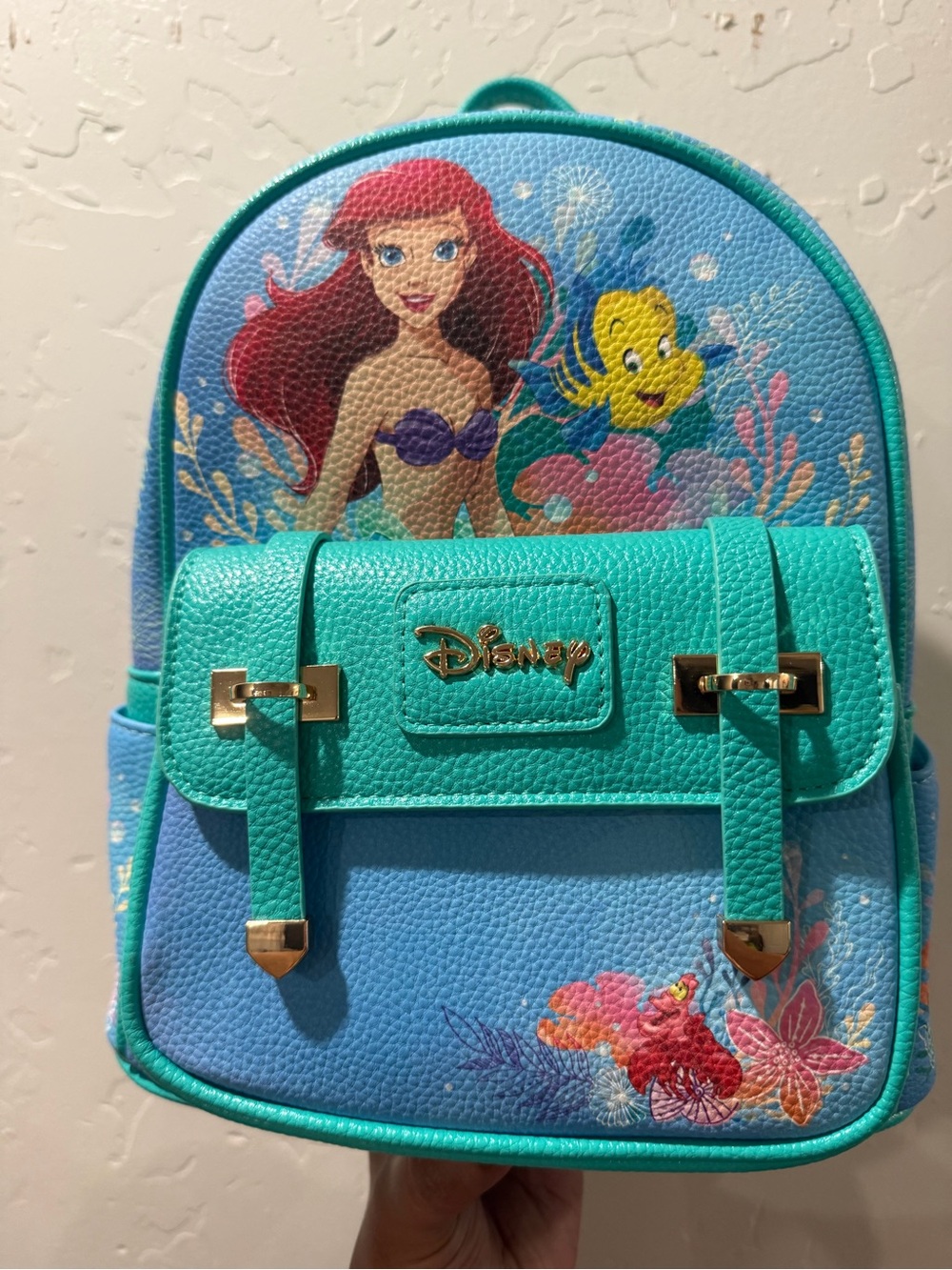 Disney Little Mermaid Teal & Aqua Kids Backpack with Ariel